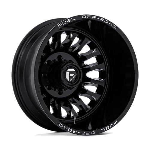 Fuel Off-Road D868 ARC DUALLY GLOSS BLACK MILLED wheel