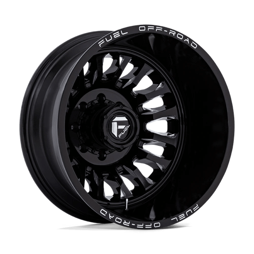 Fuel Off-Road D868 ARC DUALLY GLOSS BLACK MILLED wheel
