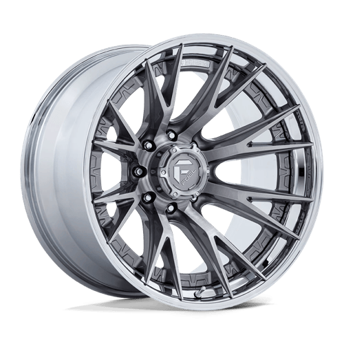 Fuel Off-Road FC402 CATALYST PLATINUM W/ CHROME LIP wheel