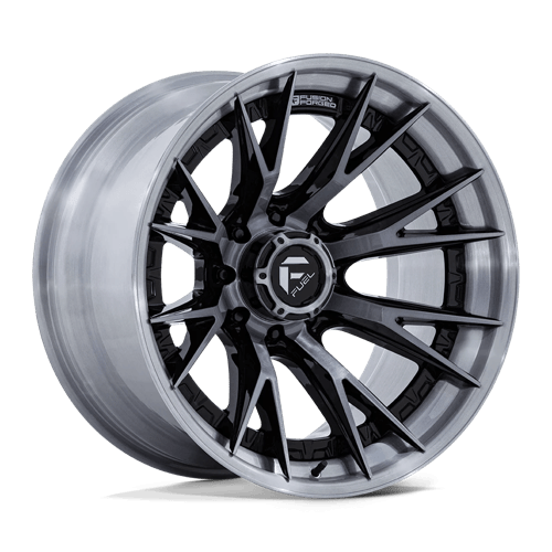 Fuel Off-Road FC402 CATALYST | GLOSS BLACK W/ BRUSHED GRAY TINT FACE & LIP