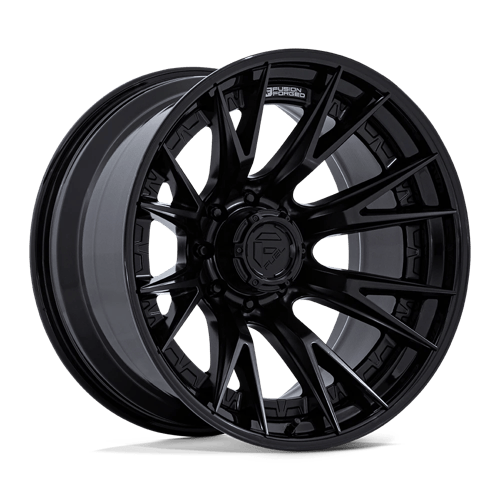 Fuel Off-Road FC402 CATALYST MATTE BLACK W/ GLOSS BLACK LIP wheel