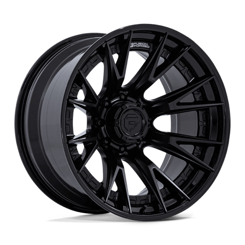 Fuel Off-Road FC402 CATALYST MATTE BLACK W/ GLOSS BLACK LIP wheel