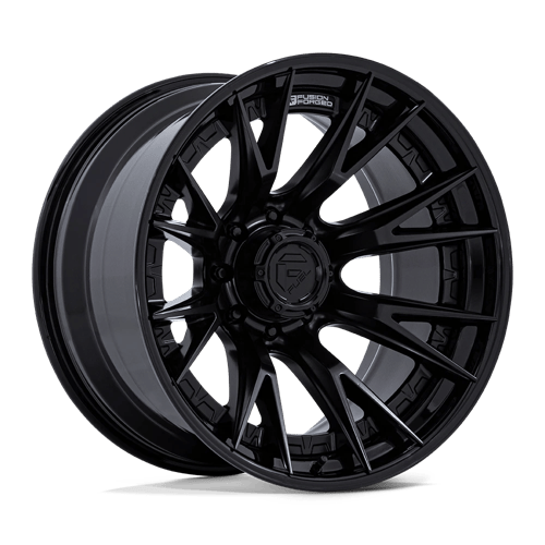 Fuel Off-Road FC402 CATALYST MATTE BLACK W/ GLOSS BLACK LIP wheel