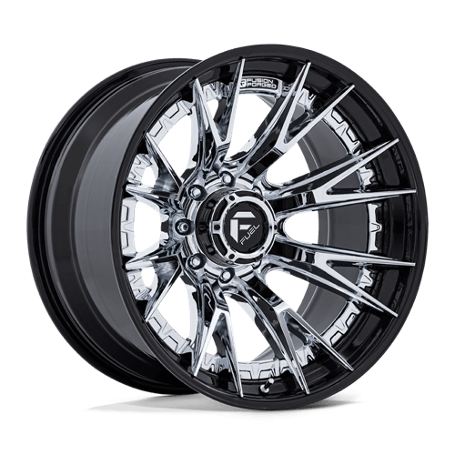 Fuel Off-Road FC402 CATALYST CHROME W/ GLOSS BLACK LIP wheel