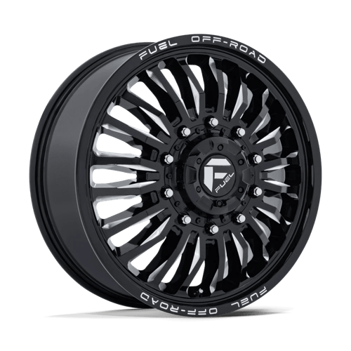 Fuel Off-Road D868 ARC DUALLY GLOSS BLACK MILLED wheel