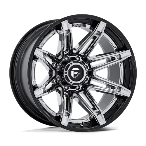 Fuel Off-Road FC401 BRAWL CHROME W/ GLOSS BLACK LIP wheel
