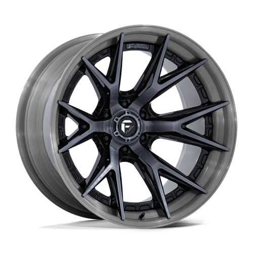Fuel Off-Road FC402 CATALYST | GLOSS BLACK W/ BRUSHED GRAY TINT FACE & LIP wheel