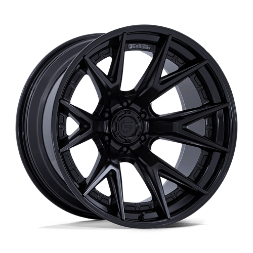 Fuel Off-Road FC402 CATALYST MATTE BLACK W/ GLOSS BLACK LIP wheel
