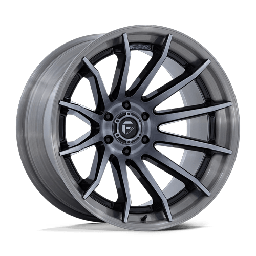 Fuel Off-Road FC403 BURN GLOSS BLACK W/ BRUSHED GRAY TINT FACE & LIP wheel