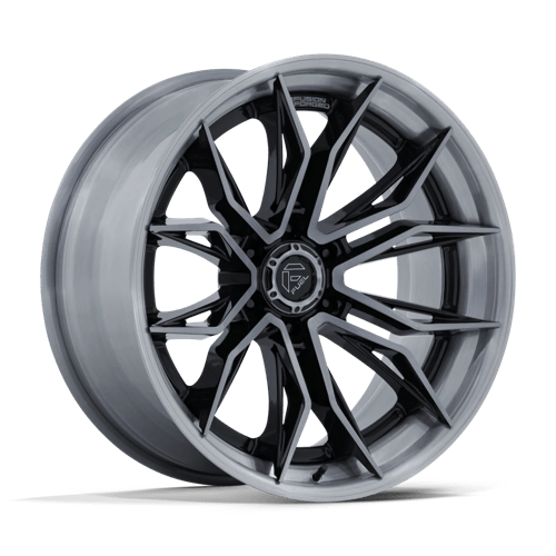 Fuel Off-Road FC404 MUTINY GLOSS BLACK W/ BRUSHED DARK TINT wheel