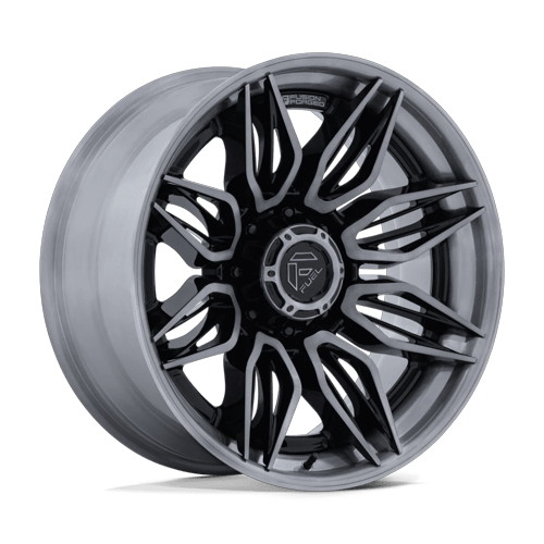 Fuel Off-Road FC404 MUTINY GLOSS BLACK W/ BRUSHED DARK TINT wheel
