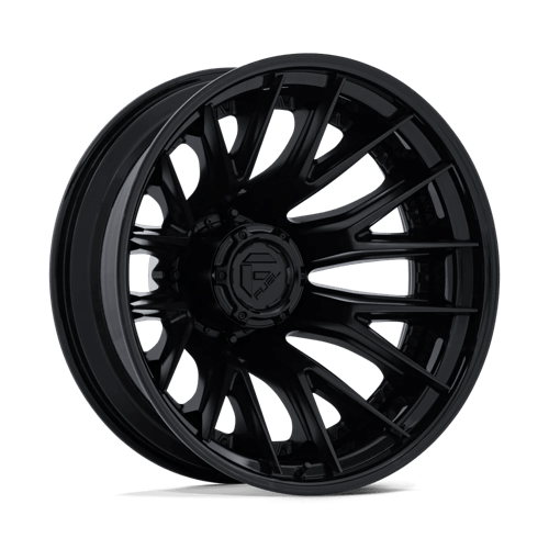 Fuel Off-Road D406 CATALYST DUALLY MATTE BLACK W/ GLOSS BLACK LIP wheel