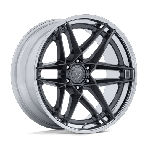 Fuel Off-Road FC408 FLIGHT GLOSS GUNMETAL W/ CHROME LIP wheel