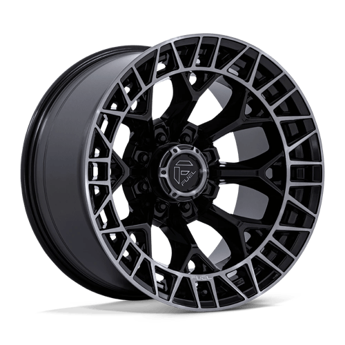 Fuel Off-Road FC873 CHARGER GLOSS BLACK W/ BRUSHED DARK TINT wheel