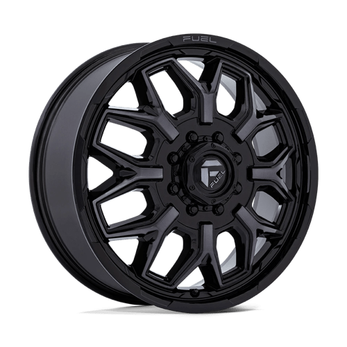 Fuel Off-Road D875 FLUX DUALLY GLOSS BLACK BRUSHED FACE W/ GRAY TINT wheel