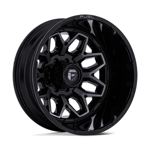 Fuel Off-Road D875 FLUX DUALLY | GLOSS BLACK BRUSHED FACE W/ GRAY TINT