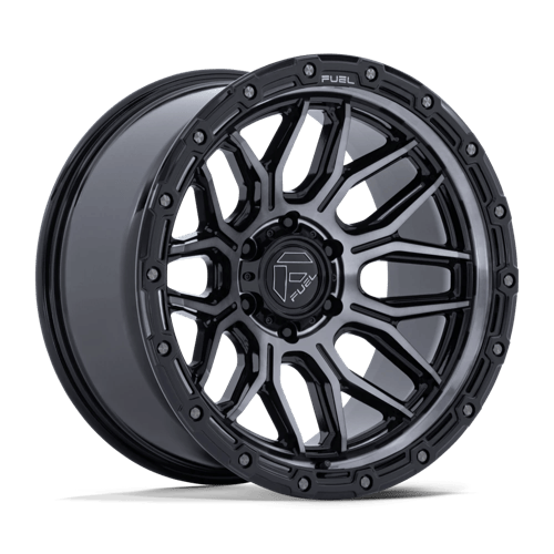 Fuel Off-Road FC881 SURGE GLOSS BLACK MACHINED W/ GRAY TINT wheel