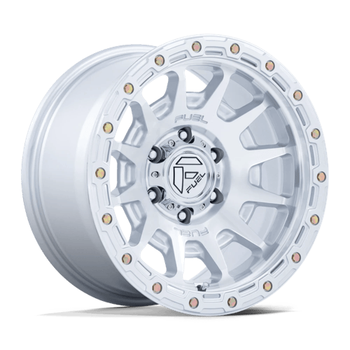 Fuel Off-Road FC884 FORTRESS | GLOSS SILVER W/ MACHINED FACE wheel