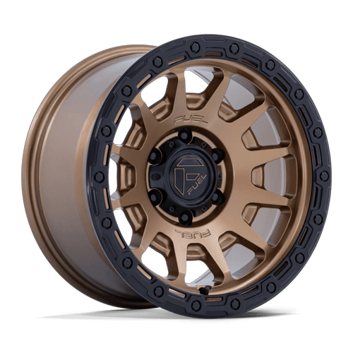 Fuel Off-Road FC884 FORTRESS | MATTE BRONZE W/ GLOSS BLACK LIP wheel