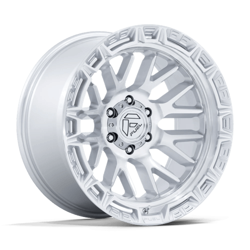 Fuel Off-Road FC890 RAIL | GLOSS SILVER W/ MACHINED FACE wheel
