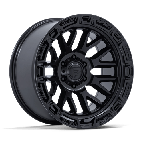 Fuel Off-Road FC890 RAIL MATTE BLACK W/ GLOSS BLACK LIP wheel
