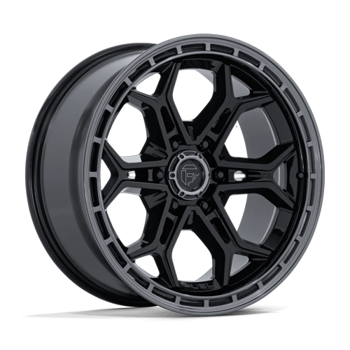 Fuel Off-Road FC896 HEATHEN GLOSS BLACK W/ GLOSS GUNMETAL LIP wheel