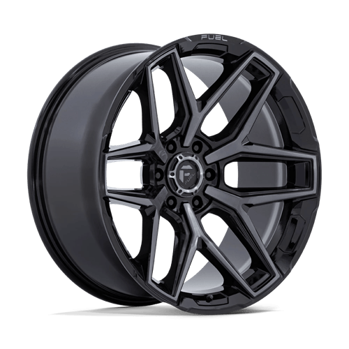 Fuel Off-Road FLUX | GLOSS BLACK BRUSHED FACE W/ GRAY TINT wheel