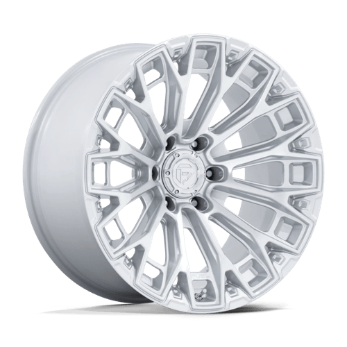 Fuel Off-Road FC882 TRAX GLOSS SILVER W/ MACHINED FACE wheel