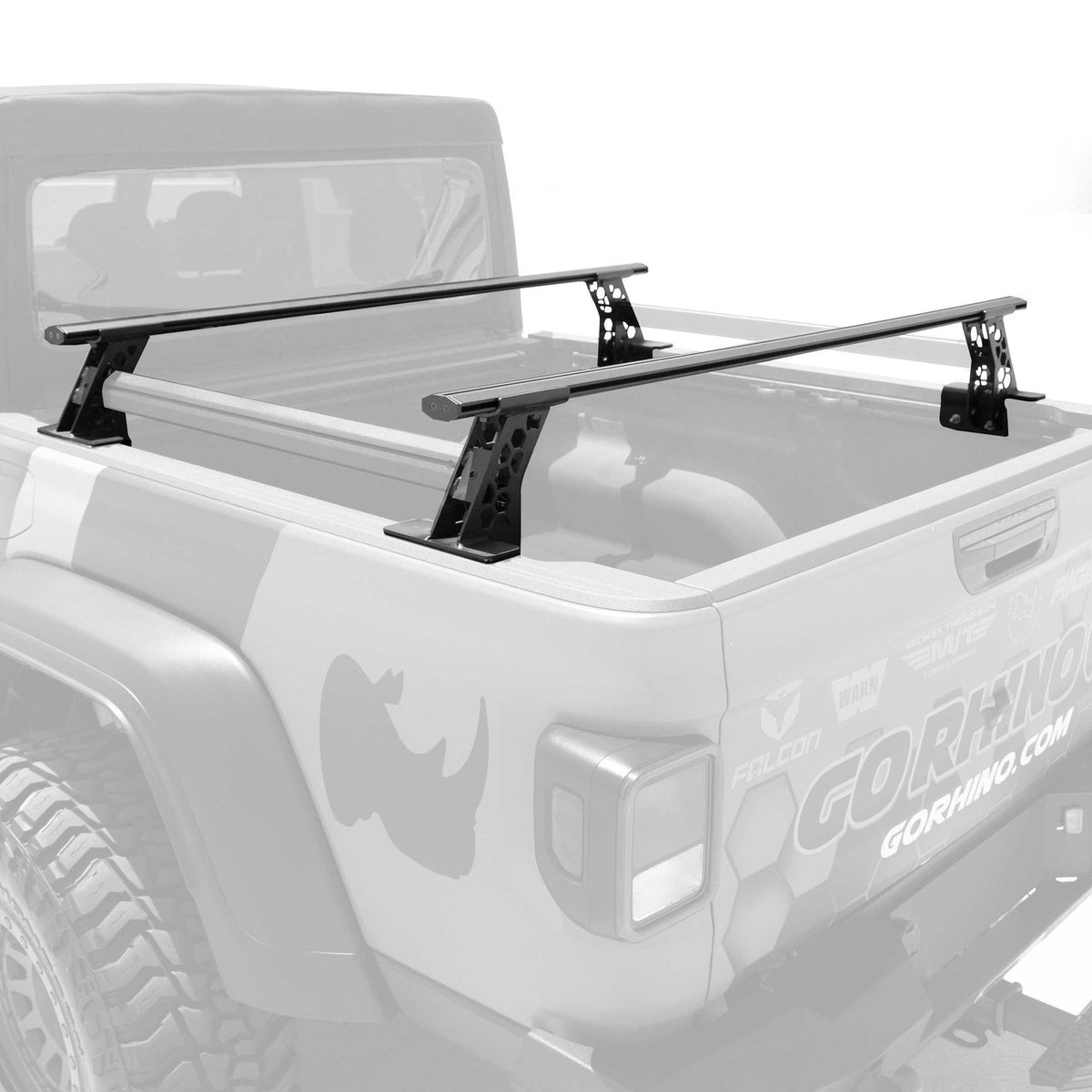 Go Rhino XRS Cross Bars - Truck Bed Rail Kit for Full/Mid Sized Trucks without Tonneau Covers