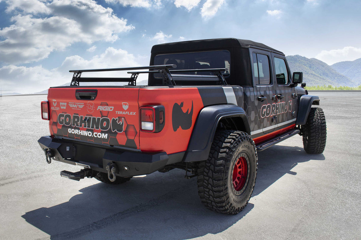 Go Rhino XRS Cross Bars - Truck Bed Rail Kit for Full/Mid Sized Trucks without Tonneau Covers