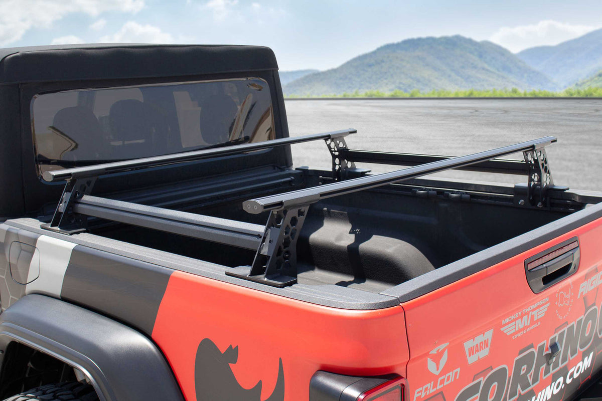 Go Rhino XRS Cross Bars - Truck Bed Rail Kit for Full/Mid Sized Trucks without Tonneau Covers