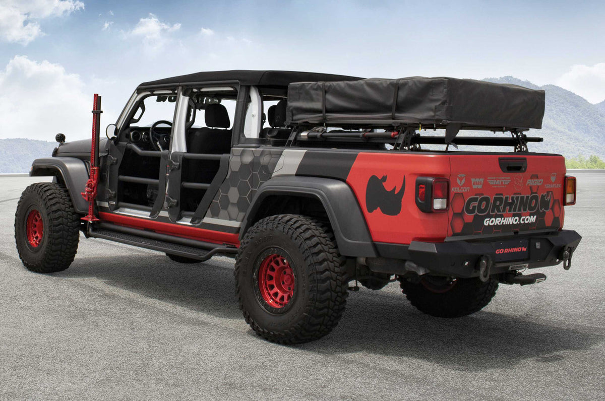 Go Rhino XRS Cross Bars - Truck Bed Rail Kit for Full/Mid Sized Trucks without Tonneau Covers