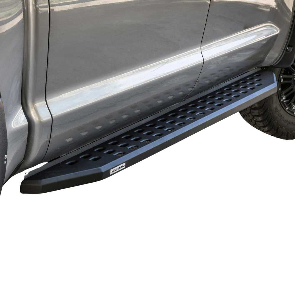 Go Rhino RB20 Running Board Side Steps | Chevrolet Silverado 1500/2500 (2020+) - Powdercoat Black Finish