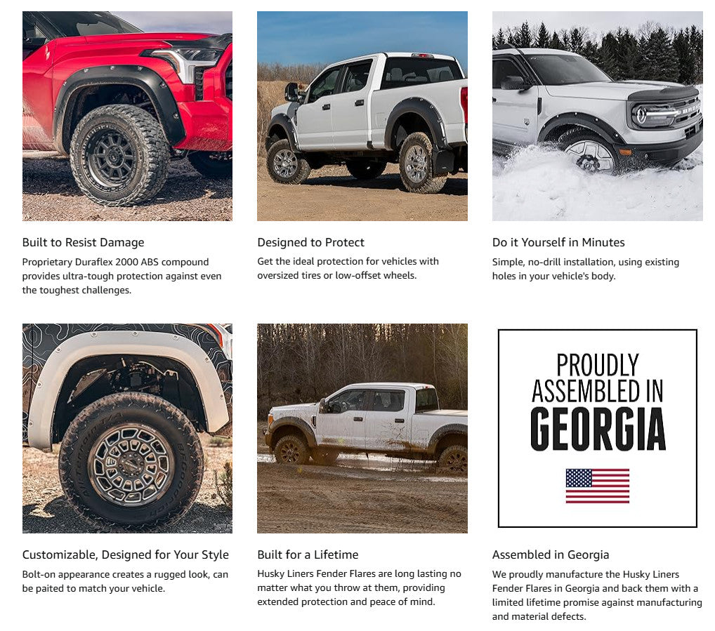 Husky Liners Pocket Style Fender Flares | RAM 1500 DT Hurricane (2025+) - Front & Rear (4PC)