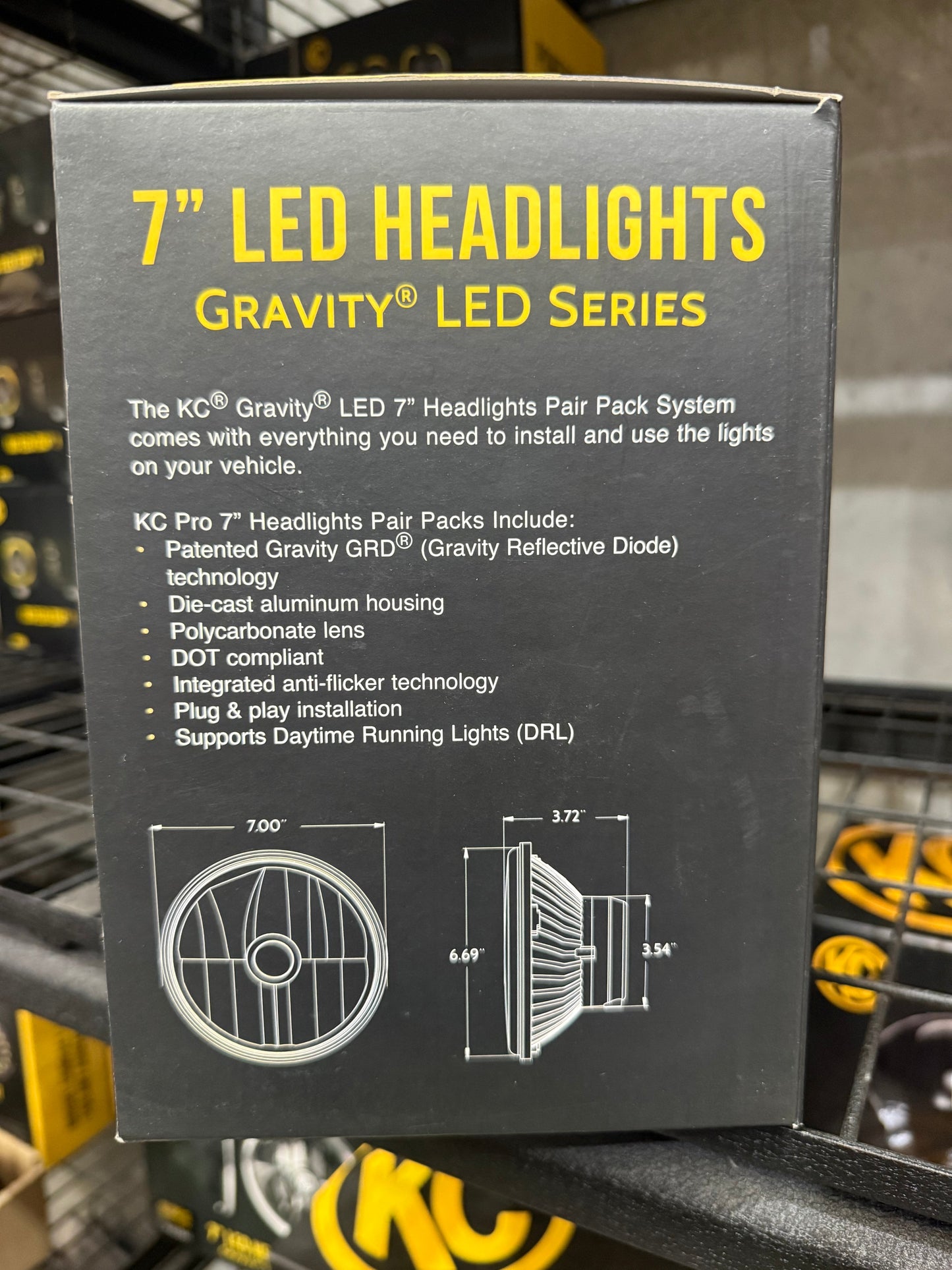 Gravity LED 7" Headlight replacement DOT low/high