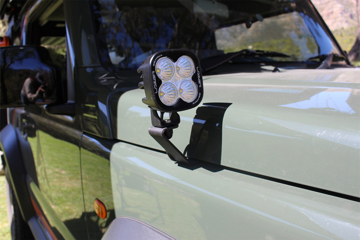 alu-cab Jimny Bonnet Light Brackets