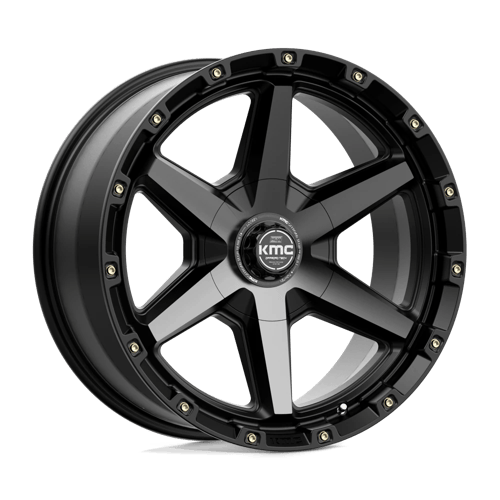 KMC KM101 TEMPO SATIN BLACK W/ GRAY TINT wheel