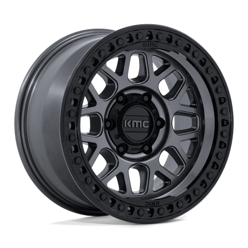 KMC KM549 GRS | GLOSS GUNMETAL W/ GLOSS BLACK LIP wheel