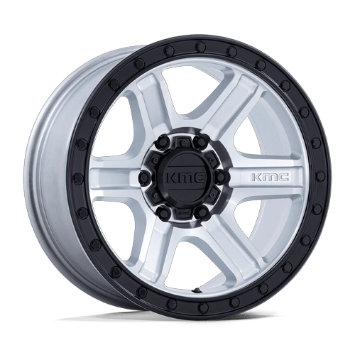 KMC KM551 OUTRUN MACHINED W/ GLOSS BLACK LIP wheel