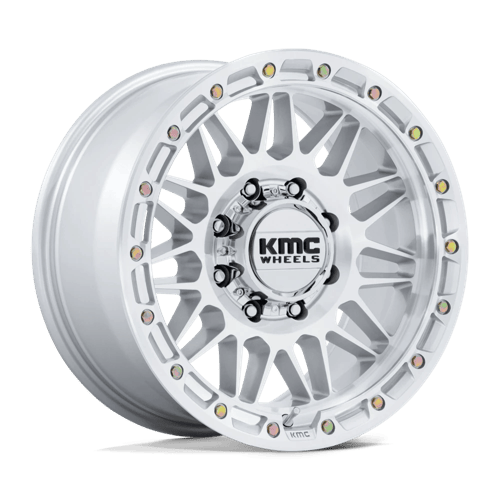 KMC KM555 ATTACK | GLOSS SILVER W/ MACHINED FACE
