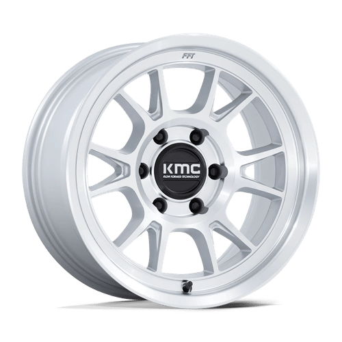 KMC KM729 RANGE | GLOSS SILVER W/ MACHINED FACE wheel