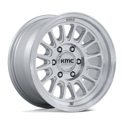 KMC KM733 IMPACT FFT GLOSS SILVER W/ MACHINED FACE wheel