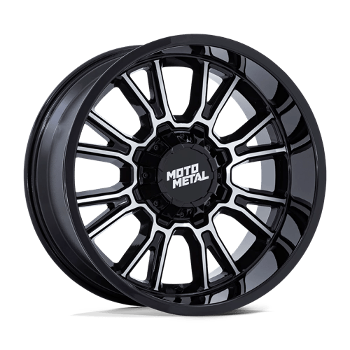 Moto Metal MO810 LEGACY GLOSS BLACK MACHINED wheel