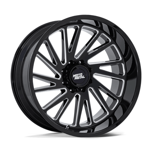Moto Metal MO811 COMBAT | GLOSS BLACK MILLED wheel