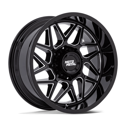 Moto Metal MO812 TURBINE | GLOSS BLACK MILLED wheel
