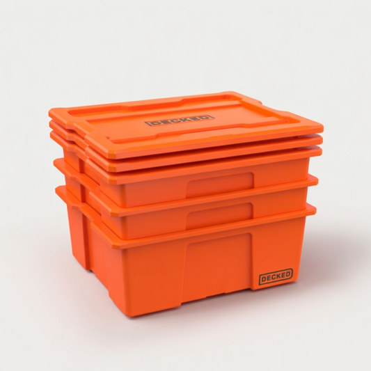 DECKED Payloader 32 - D-co bin, Orange, 3 Pack