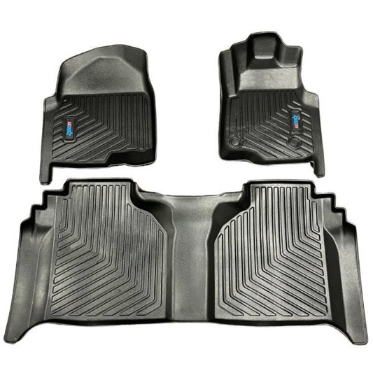 AMTRUX Contour Floor Mats, Front & Rear suits Chevrolet Silverado 1500 (2019-2026), 2500 (2020-2026)