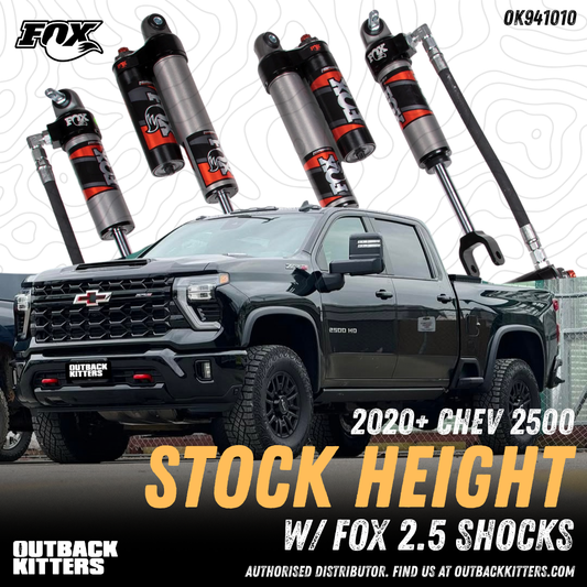 Outback Kitters Stock Upgrade with FOX 2.5" Shocks suits Chevrolet Silverado 2500 (2020-2026)