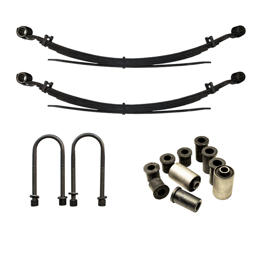 AMTRUX 2/3" Lift Leaf Pack Complete Kit, Constant 600/400kg Load Rating (Includes Bush Kit & U-Bolts) suits Chevrolet Silverado 1500 (2019-2026)