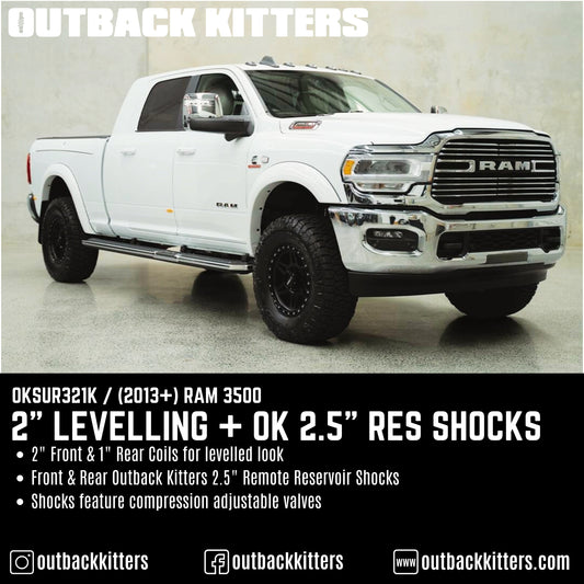Outback Kitters 2" Lift Kit with OK 2.5" Shocks suits RAM 3500 (2013-2026)